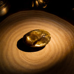 Golden Mica Palm Stone-Helmsman Crystal