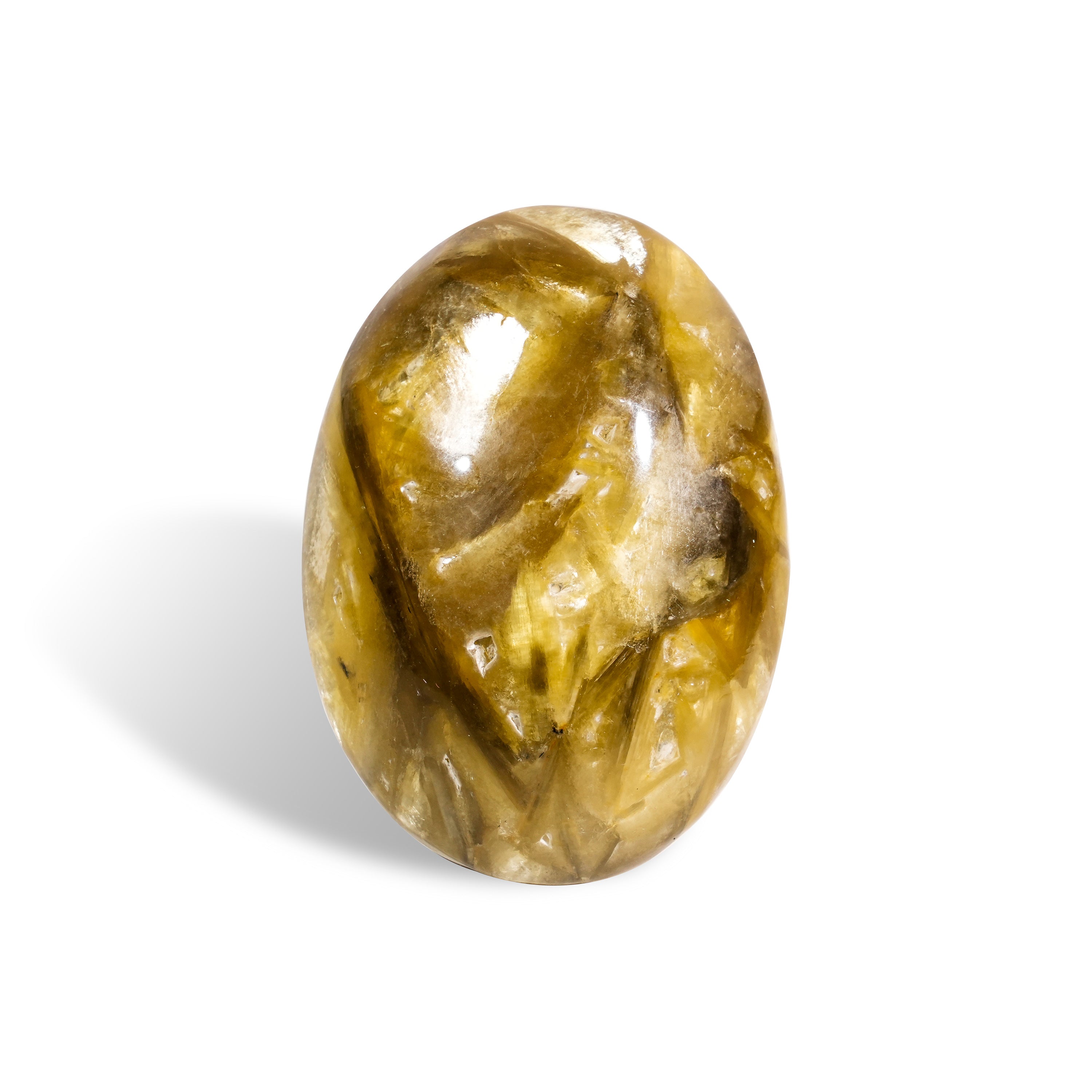 Golden Mica Palm Stone-Helmsman Crystal