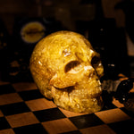 Golden Mica Skull-Helmsman Crystal