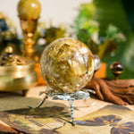 Golden Mica Sphere-Helmsman Crystal