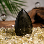 Golden Obsidian Flame Freeform-Helmsman Crystal