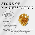 Golden Rutilated Quartz Bracelet-Helmsman Crystal