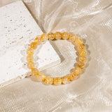 Golden Rutilated Quartz Bracelet-Helmsman Crystal