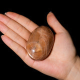 Golden Sun Stone Palm Stone-Helmsman Crystal