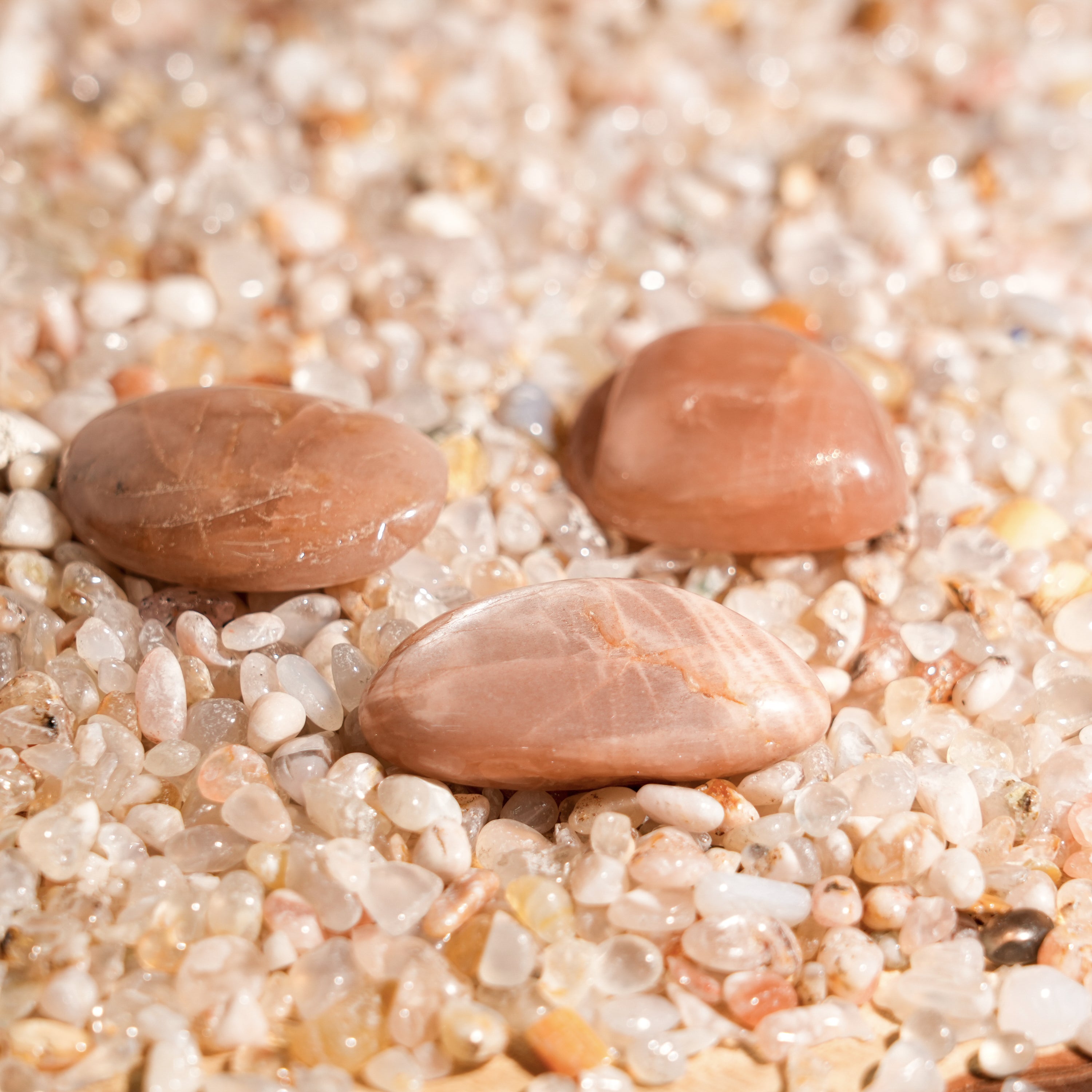 Golden Sun Stone Tumbled Stone Set-Helmsman Crystal
