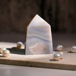 Gray Agate Tower-Helmsman Crystal