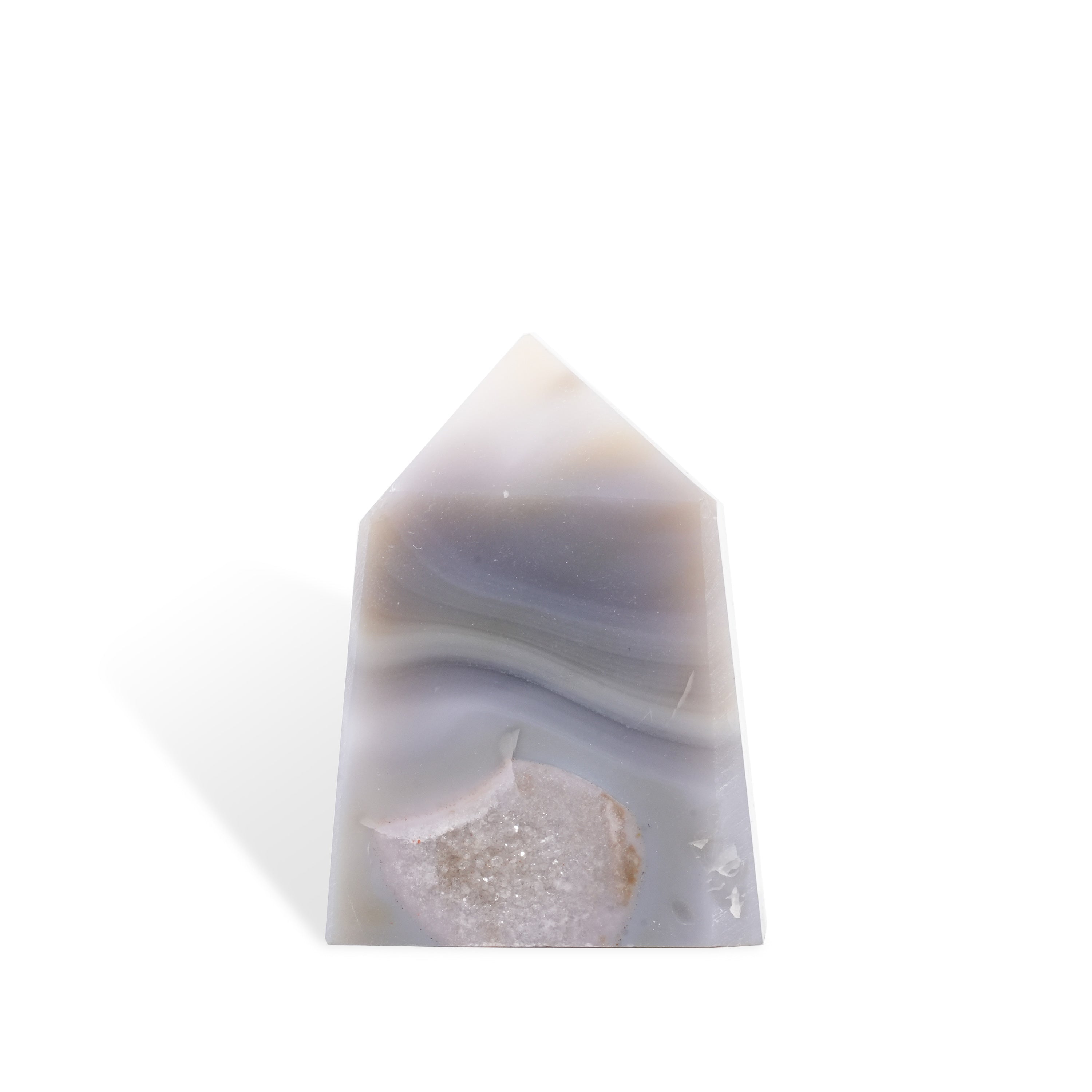 Gray Agate Tower-Helmsman Crystal