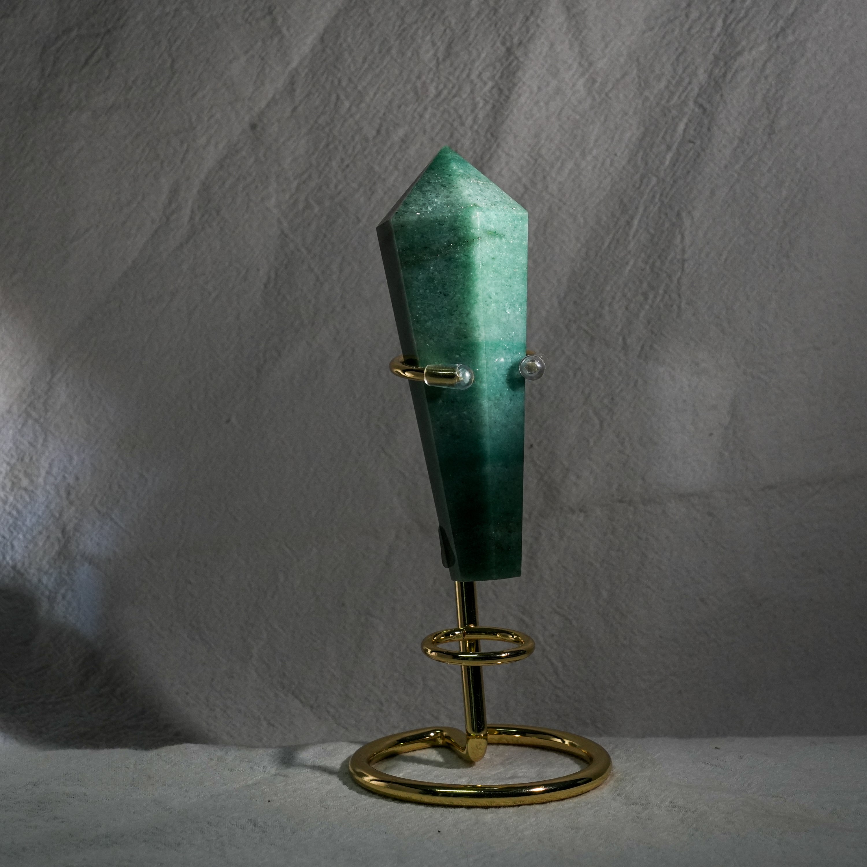 Green Aventurine Wand Ornament-Helmsman Crystal