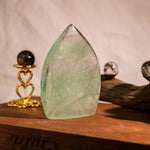 Green Fluorite Flame Freeform-Helmsman Crystal