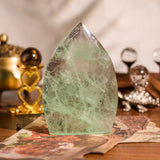 Green Fluorite Flame Freeform-Helmsman Crystal