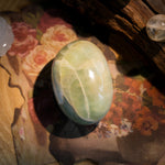 Green Moonstone Palm Stone-Helmsman Crystal