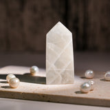 Green Moonstone Tower-Helmsman Crystal