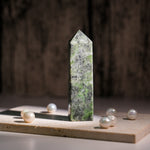 Green Seraphinite Tower-Helmsman Crystal