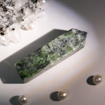 Green Seraphinite Tower-Helmsman Crystal