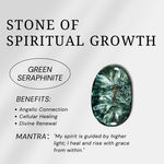 Green Seraphinite Tower-Helmsman Crystal