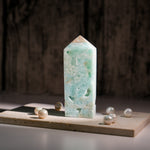 Hemimorphite Tower-Helmsman Crystal