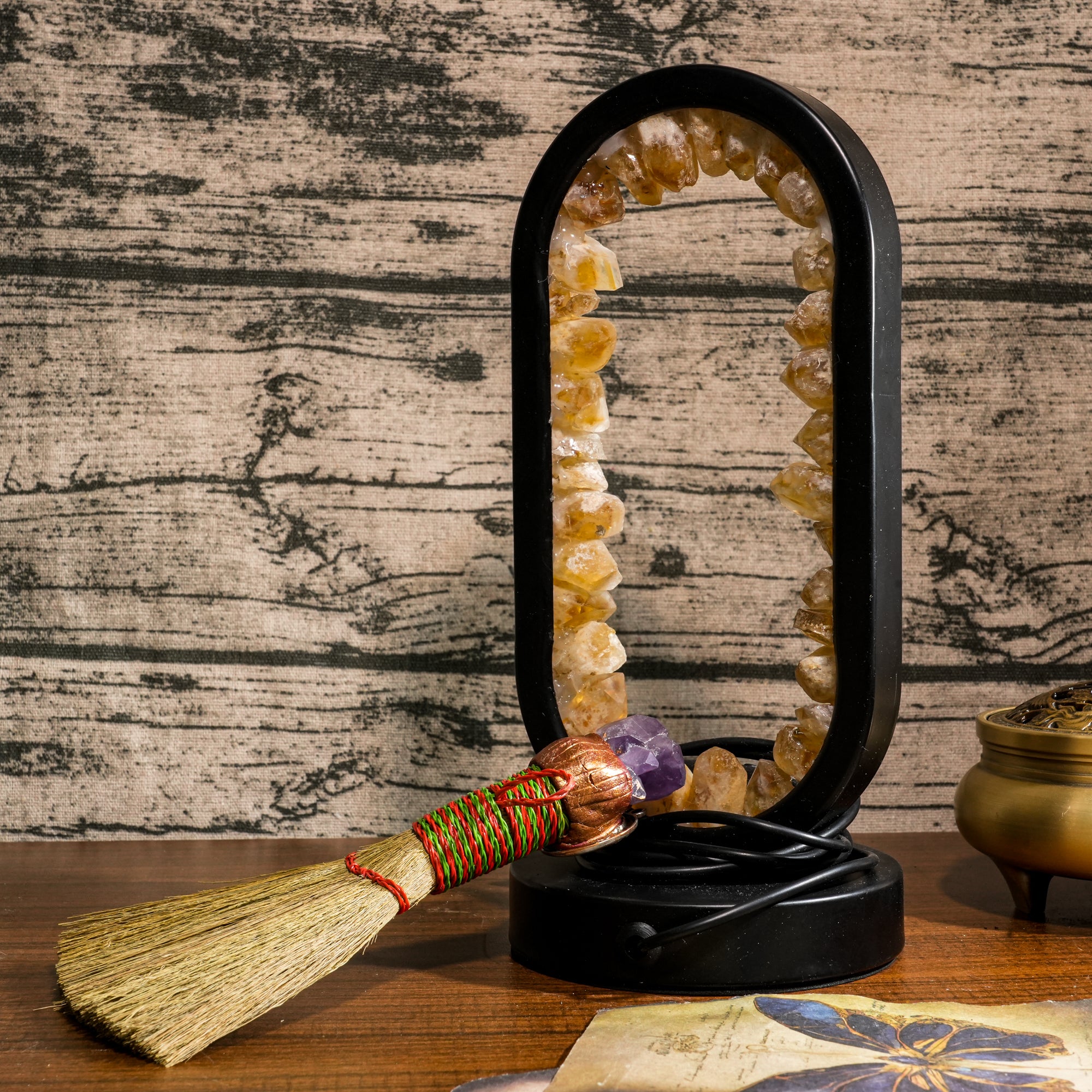 Home Abundance Crystal Ritual Set-Helmsman Crystal