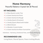 Home Harmony Crystal Ritual Set-Helmsman Crystal