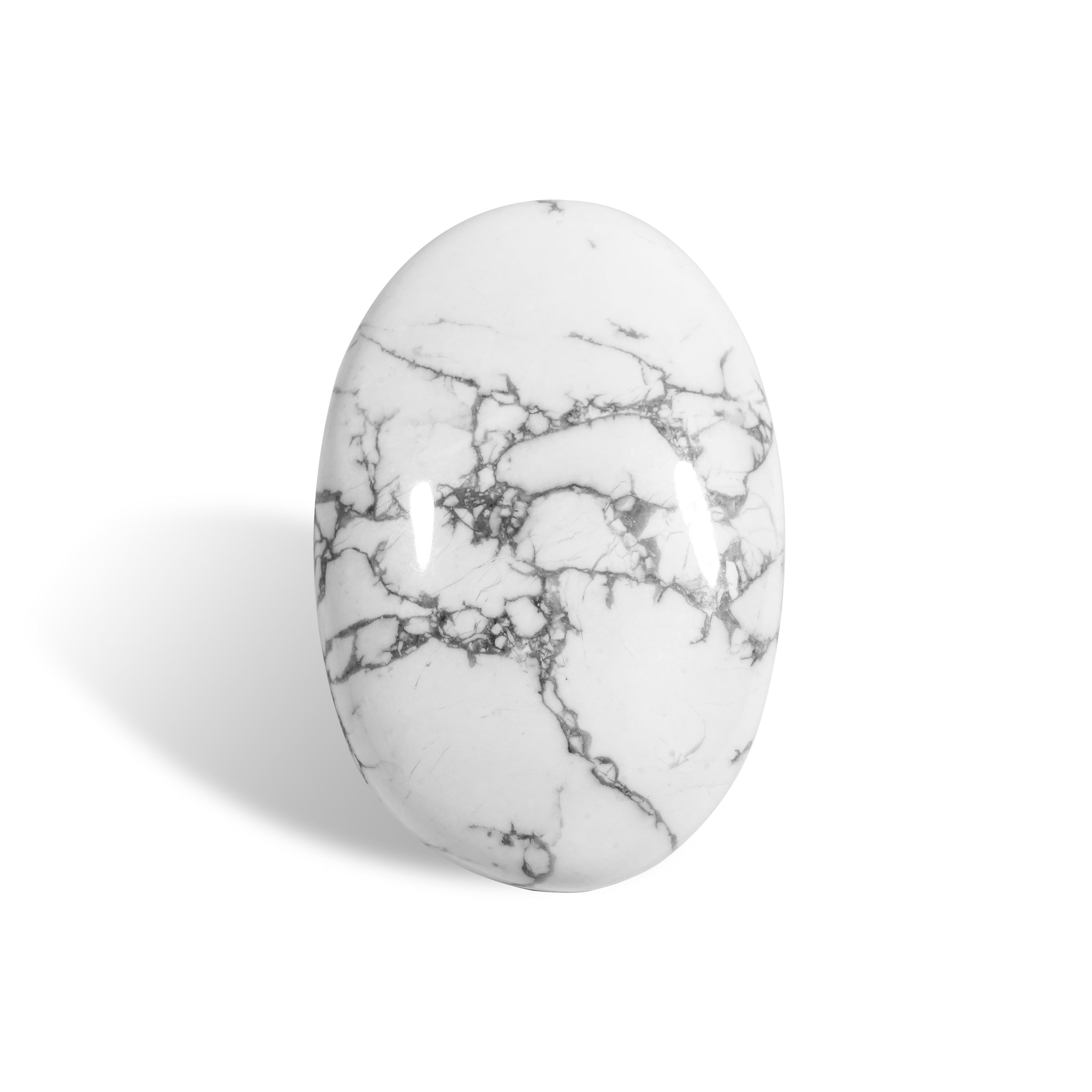 Howlite Palm Stone-Helmsman Crystal