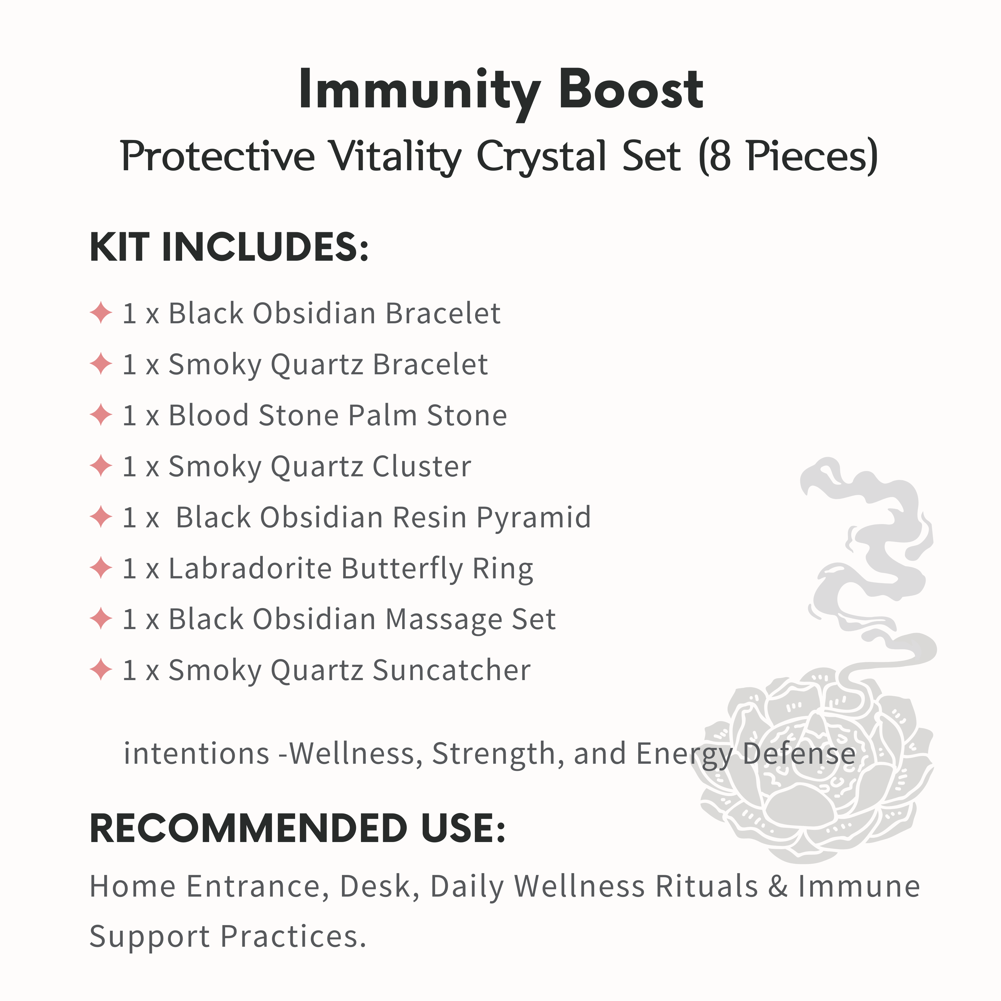 Immunity Boost Crystal Ritual Set-Helmsman Crystal
