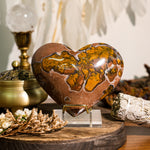 Indonesian Agate Heart Ornament-Helmsman Crystal