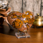 Indonesian Agate Heart Ornament-Helmsman Crystal