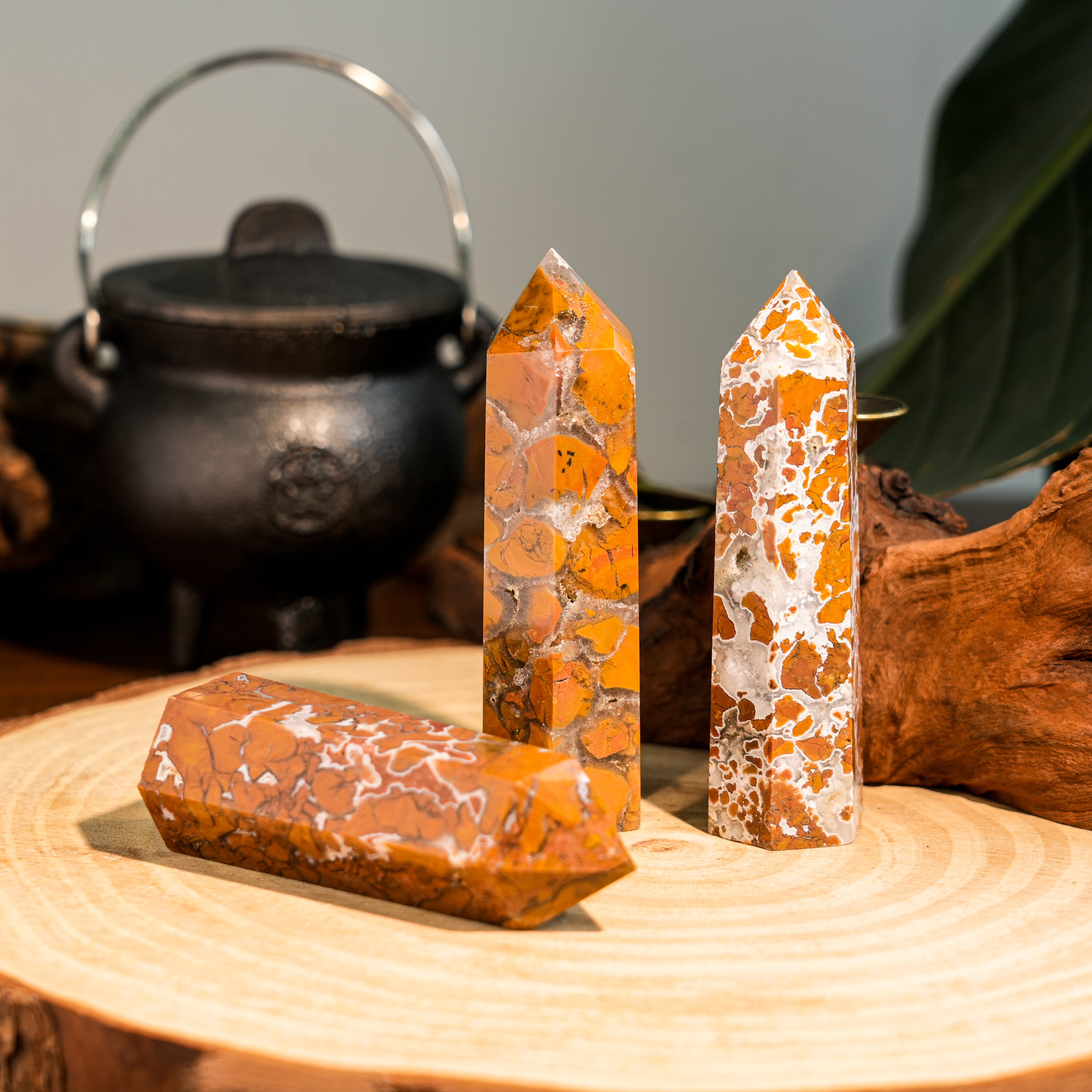 Indonesian Agate Point-Helmsman Crystal
