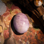 Kunzite Palm Stone-Helmsman Crystal