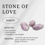 Kunzite Palm Stone-Helmsman Crystal