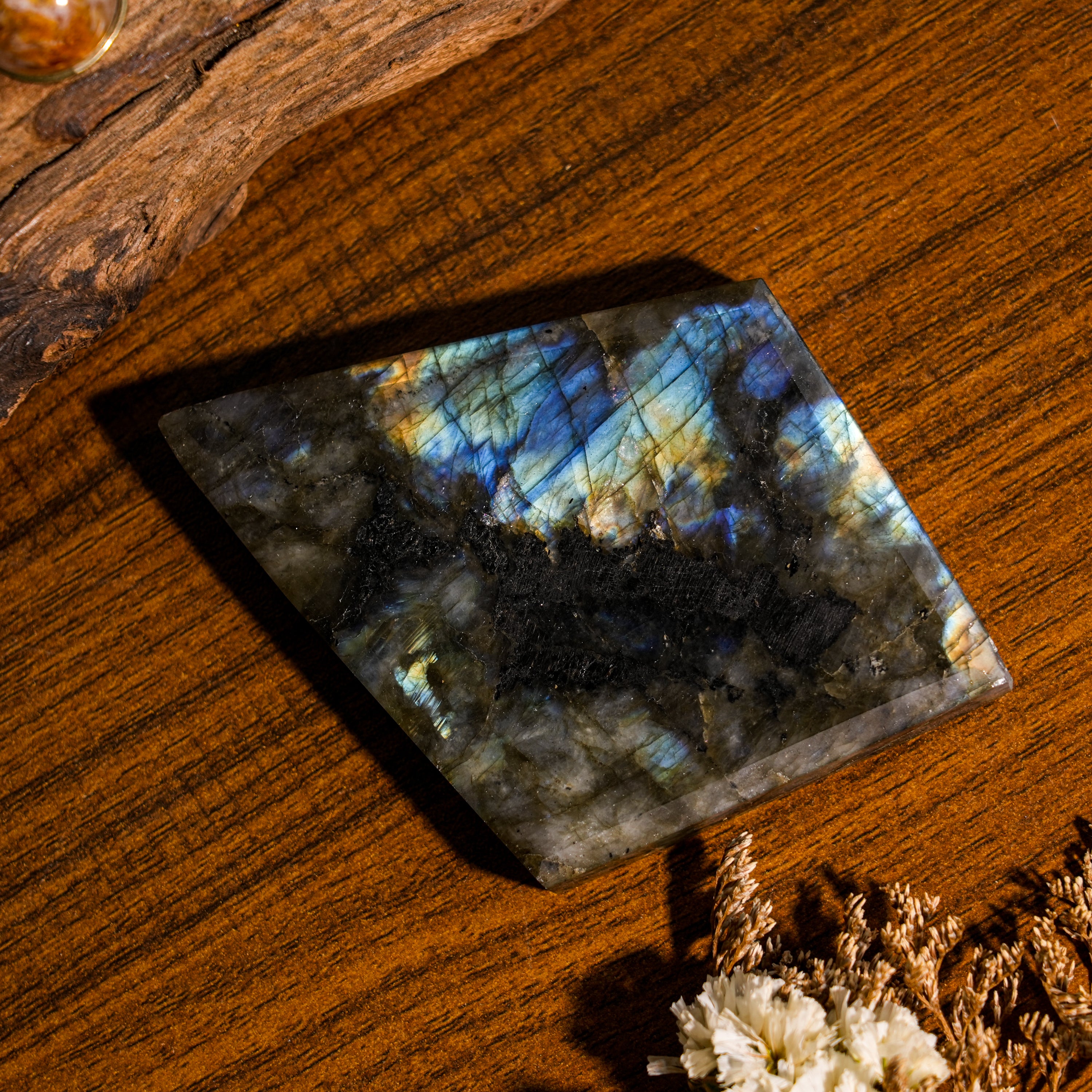 Labradorite Diamond-Helmsman Crystal
