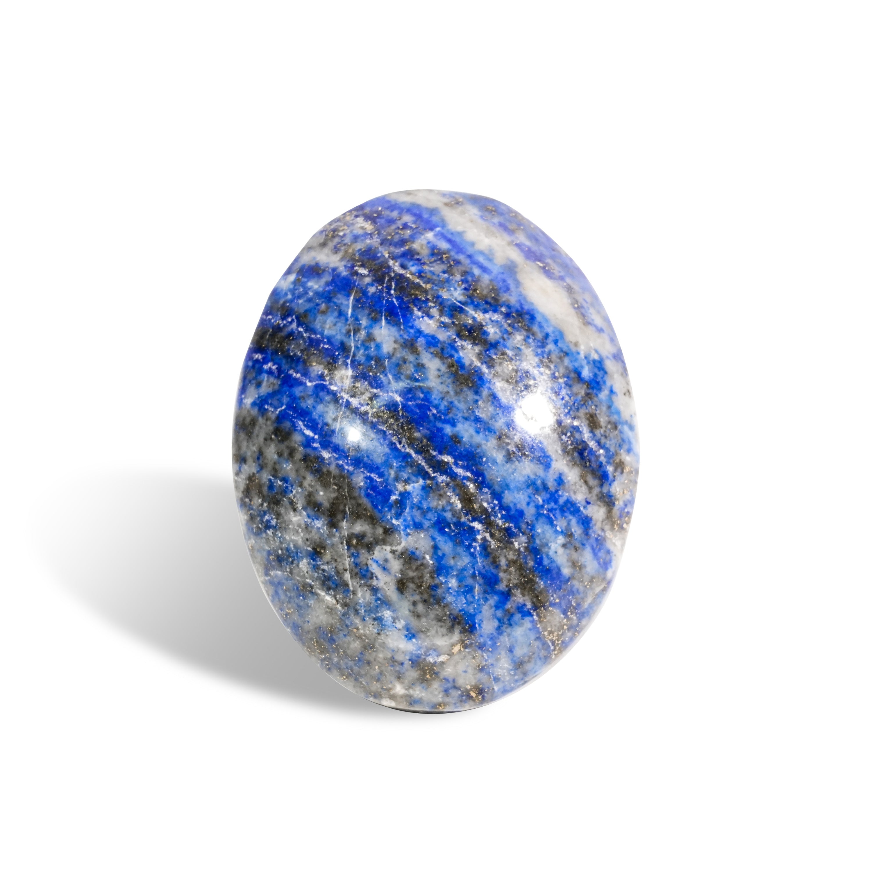 Lapis Lazuli Palm Stone-Helmsman Crystal