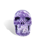 Lepidolite Skull-Helmsman Crystal