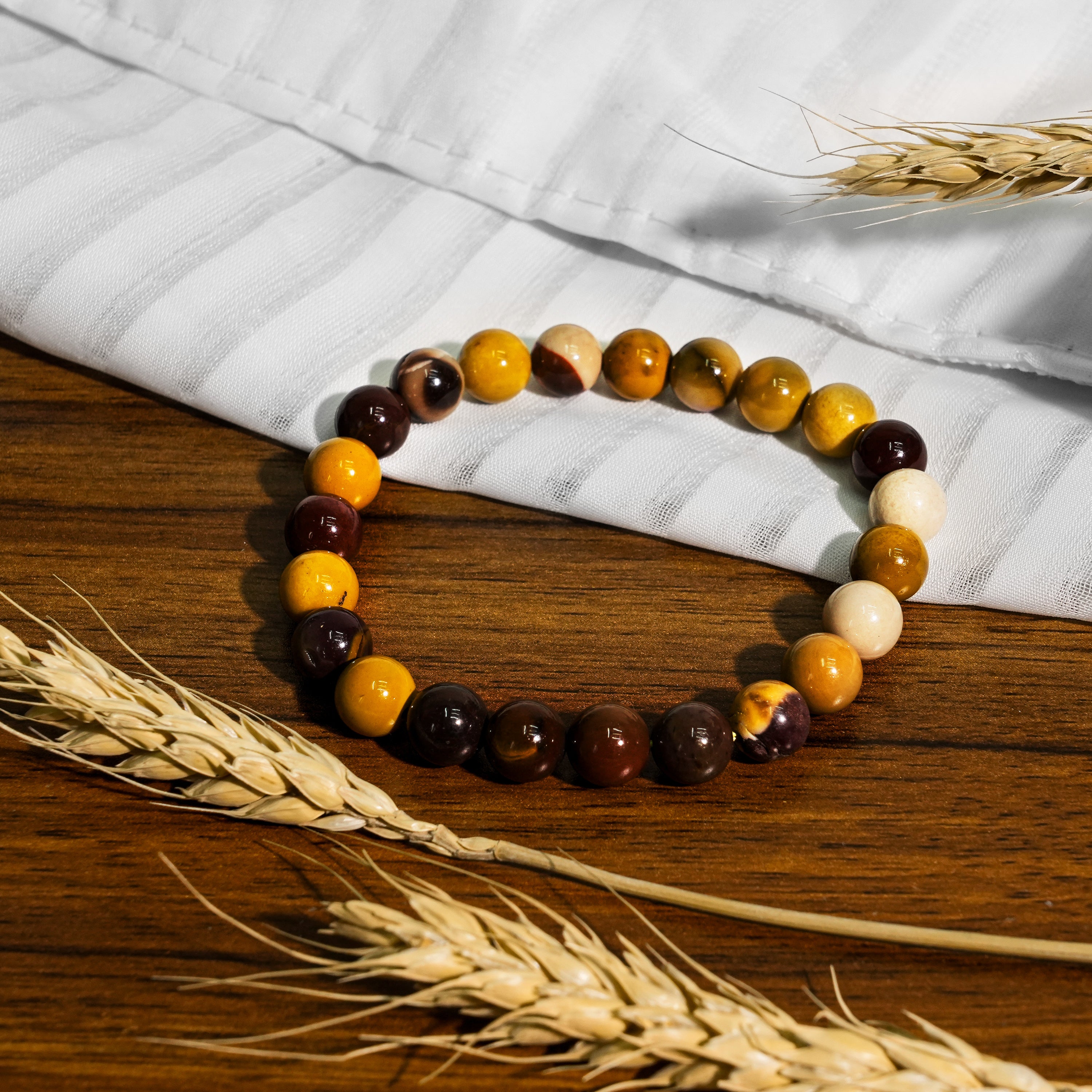 Mookaite Bracelet-Helmsman Crystal