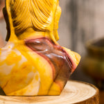 Mookaite Jasper Avalokitesvara Head Carving-Helmsman Crystal