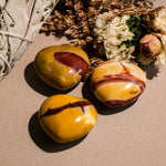 Mookaite Jasper Mini Heart Set-Helmsman Crystal