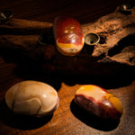 Mookaite Jasper Palm Stone-Helmsman Crystal