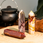 Mookaite Jasper Point-Helmsman Crystal