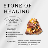 Mookaite Jasper Sphere-Helmsman Crystal