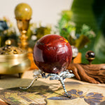 Mookaite Jasper Sphere-Helmsman Crystal
