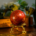 Mookaite Jasper Sphere-Helmsman Crystal