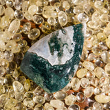 Moss Agate Flame Freeform-Helmsman Crystal