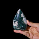 Moss Agate Flame Freeform-Helmsman Crystal