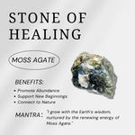 Moss Agate Flame Freeform-Helmsman Crystal