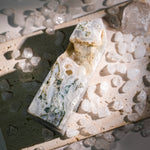 Moss Agate Tower-Helmsman Crystal