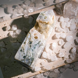 Moss Agate Tower-Helmsman Crystal