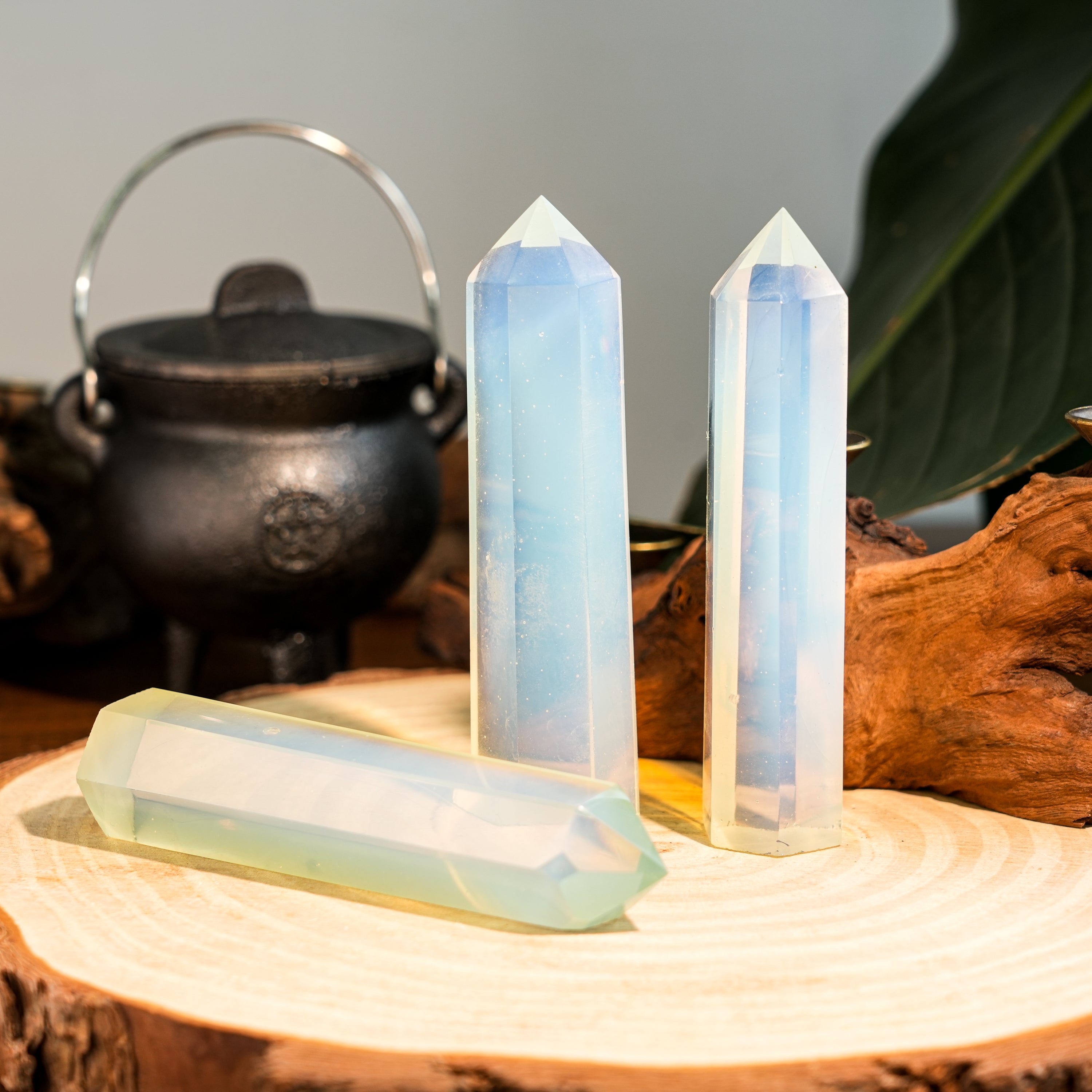 Opalite Crystal Point-Helmsman Crystal