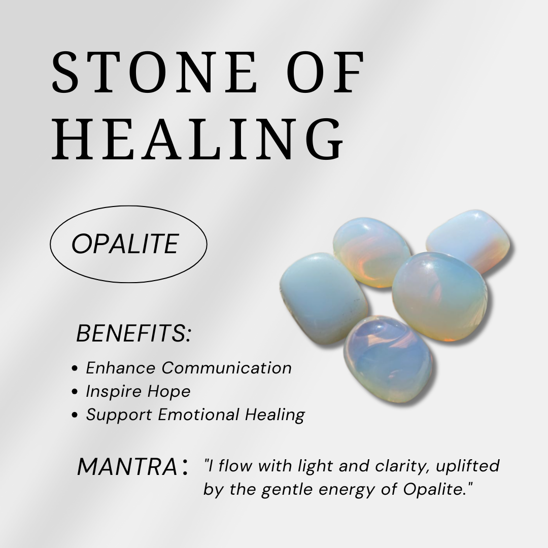 Opalite Crystal Point-Helmsman Crystal