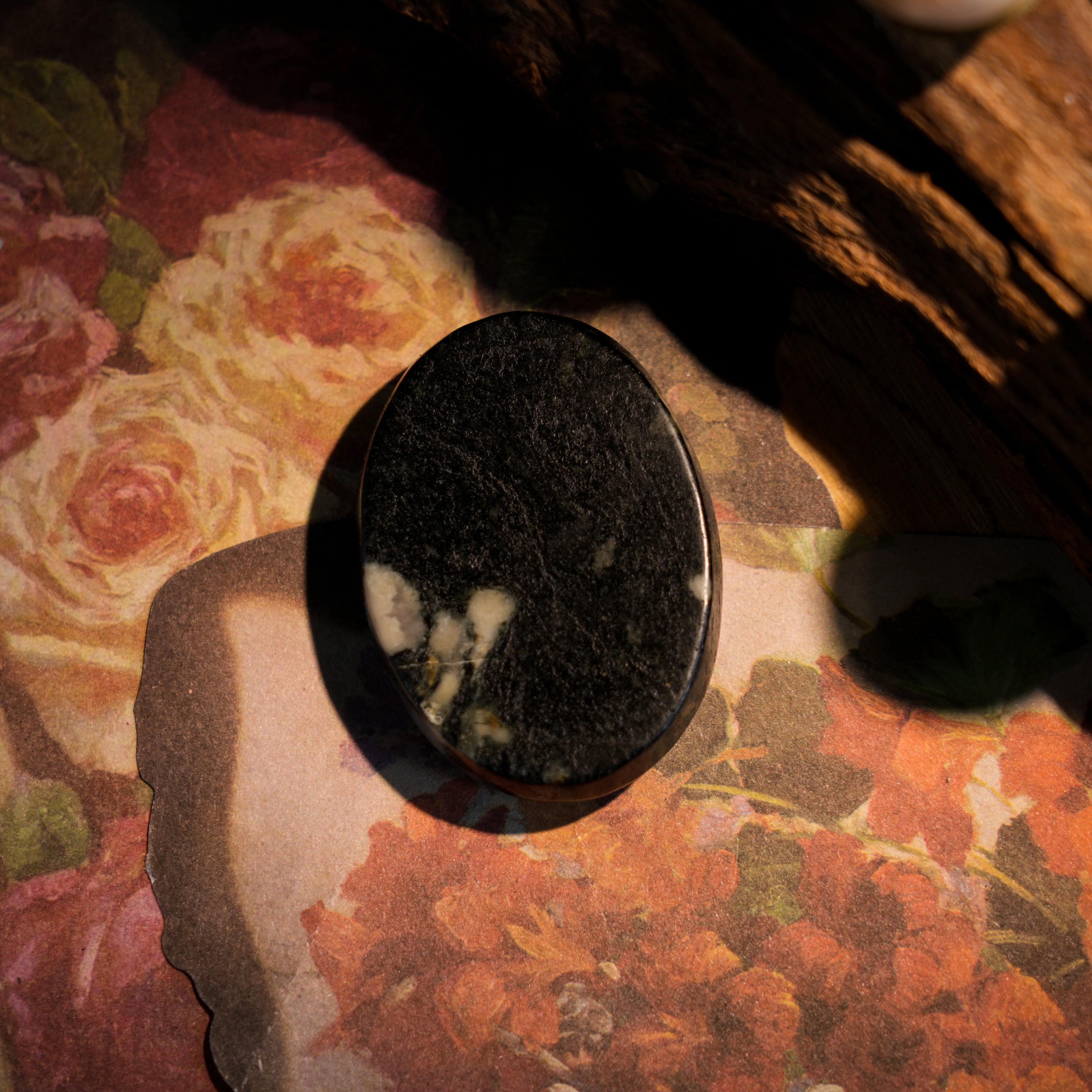 Peony Stone Palm Stone-Helmsman Crystal