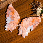 Pink Agate Butterfly Ornament-Helmsman Crystal