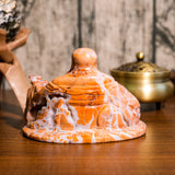 Pink Agate Maitreya Buddha Carving-Helmsman Crystal